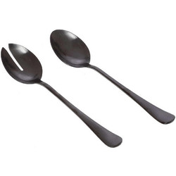 Κουτάλι Σερβιρίσματος Durable (Σετ 2Τμχ) 45.045.04 Black Cryspo Trio Ανοξείδωτο Ατσάλι