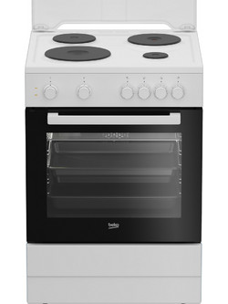 Beko FSM 66001 GWS Κουζίνα Ηλεκτρική 72lt με Εμαγιέ Εστίες 60cm
