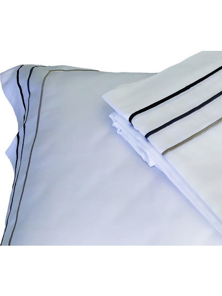 Blanc de Blanc Σεντόνι Υπέρδιπλο Βαμβακοσατέν 260x295 Satin 310TC Plain Three