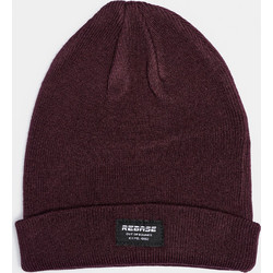 REBASE KNITTED BEANIE (RMHT-12 BURGUNDY) (RMHT-12 BURGUNDY)