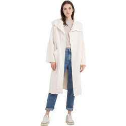 Replay Γυναικεία Ζακέτα Πλεκτή Μακριά Μπεζ DK1464.000.G22926-412