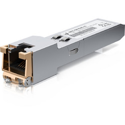 Ubiquiti UACC-CM-RJ45-1G, 1Gbps copper SFP transceiver (SFP to RJ45 adapter) 100m Max Distance