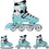 Nils Extreme Inline Αυξομειούμενα Rollers Γαλάζια NH10905