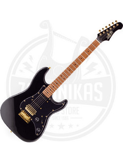 Jet Guitars JS-400 Ηλεκτρική Κιθάρα ST Style με HSS Μαγνήτες και Ταστιέρα Maple Black