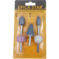 Epica Star EP-50641 Πέτρες Λείανσης με Αξονάκι 5τμχ