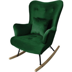 PoliHome Κουνιστή Πολυθρόνα Πράσινη Skandynavia II II162046859