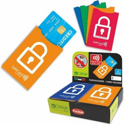 ΘΗΚΗ ΠΙΣΤΩΤΙΚΗΣ ΚΑΡΤΑΣ ORNA RFID SECURE ΧΡΩΜΑΤΙΣΤΗ ΜΟΝΗ 1240106