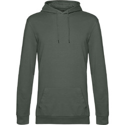 B&C Collection Ανδρικό Φούτερ με Κουκούλα & Τσέπες Χακί WU03W