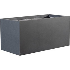 Γλάστρα Πήλινη Ορθογώνια Solid Μαύρη M 60x30x30 εκ. B-2170-8 Supergreens-B-2170-8-Μαύρο B-2170-8