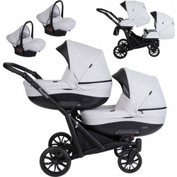Kunert Booster 3 in 1 Light Καρότσι για Δίδυμα Grey