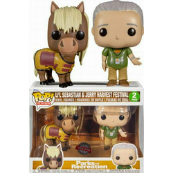 Funko Pop! Television Parks & Recreation Jerry & Lil Sebastian Exclusive