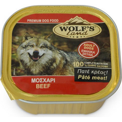 Wolf's Land Adult Pate with Beef 300gr