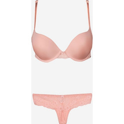 Σετ σουτιέν Soft Push Up με Brazil 8038-Σομόν