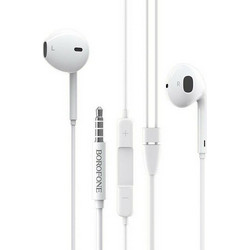 Borofone BM30 Handsfree Earbud 3.5mm White