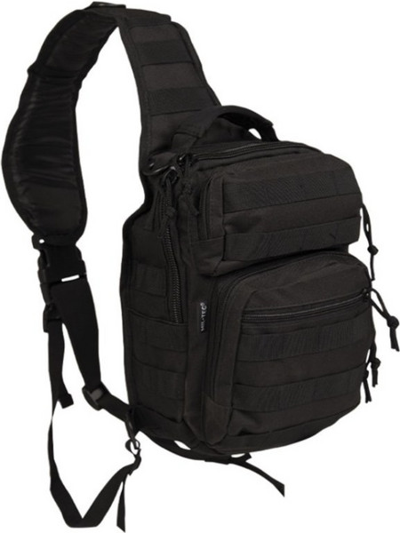 Mil-Tec One Strap Assault Pack Small Ανδρική Τσάντα Στήθους Μαύρη