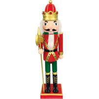 Ξύλινος Καρυοθραύστης Βασιλιάς 30cm (X023009)