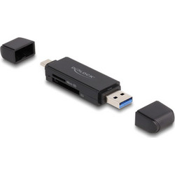 DeLOCK 91004 Card Reader OTG USB-C & USB-A 3.2 Gen 1 για SD / microSD