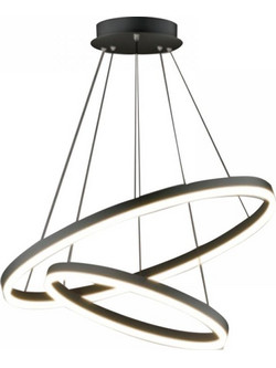 Lightex Caterina Κρεμαστό Φωτιστικό Οροφής Δίφωτο Μαύρο 914-300-026