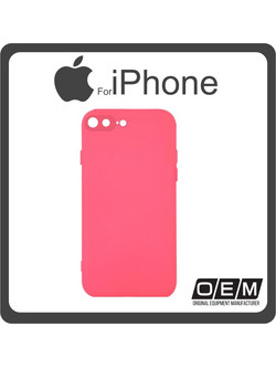 Θήκη Πλάτης - Back Cover, Silicone Σιλικόνη Fuchsia Φούξια For iPhone 7 Plus/8 Plus