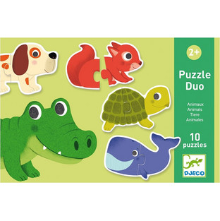 Παιδικό Puzzle Djeco Ζωάκια 2x10 Κομμάτια 08147
