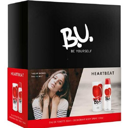 B.U. Heartbeat Eau de Toilette 50ml + Deodorant 150ml + Socks