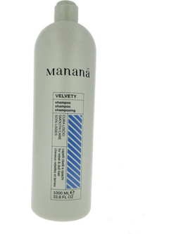 Manana Velvety Σαμπουάν για Επανόρθωση για Ταλαιπωρημένα Μαλλιά 1lt