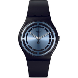 Swatch Γυναικείο Ρολόι με Μαύρο Μεταλλικό Μπρασελέ SO32B118