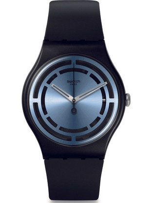 Swatch Γυναικείο Ρολόι με Μαύρο Μεταλλικό Μπρασελέ SO32B118