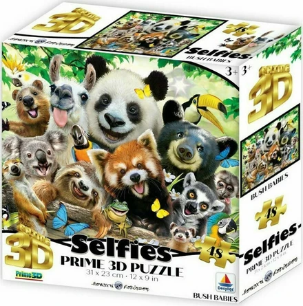 Παιδικό Puzzle Prime 3D Bush Babies Selfie 48 Κομμάτια | BestPrice.gr
