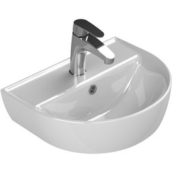 Cerastyle Bella Κρεμαστός Νιπτήρας Μπάνιου Πορσελάνης 45x35cm Λευκός 003100-U