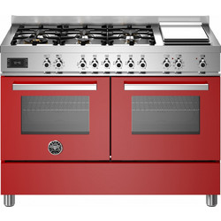 Bertazzoni PRO126G2EROT Κουζίνα Ηλεκτρική 58lt με Εστίες Αερίου 119.5cm
