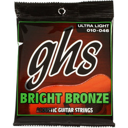 GHS BB10U Σετ 6 Χορδές Ακουστικής Κιθάρας 80/20 Bronze 10-46" Extra Light Tension