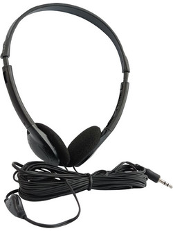 SLR-205 Ενσύρματα Ακουστικά Τηλεόρασης On Ear Μαύρα