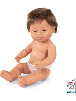 Miniland Caucasian Boy with Down Syndrome 38cm