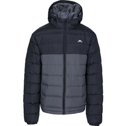 Trespass Oskar Carbon Ανδρικό Μπουφάν Χειμωνιάτικο Puffer Μαύρο Γκρι