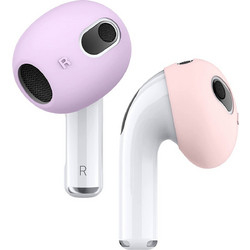 Elago Ear Tips Cover - Αντιολισθητικά Καλύμματα Premium Σιλικόνης Apple AirPods 3rd Gen - Lovely Pink / Lavender - 2 Τεμάχια (EAP3-PADSM-LPKLV)