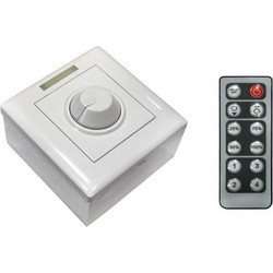 Dimmer για ταινία led μονόχρωμη επίτοιχο χειροκίνητο & τηλεχειριζόμενο 12V 8A/96W-24V 8A/192W - 30-332