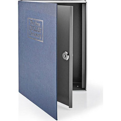 Βιβλίο-χρηματοκιβώτιο ασφαλείας χωρητικότητας 0.86L NEDIS BOOKSEDS01BU με κλειδαριά
