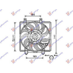Βεντιλατερ A/C 1.6-2.0 Βενζινη (342mm) (2pin) Subaru Xv 12-17 - 773006455