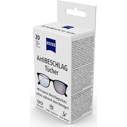 Zeiss AntiFog 20 (τμχ) Αντιθαμβρωτικά μαντηλάκια γυαλιών