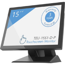 TOUCHSCREEN MONITOR 15- INCH DESKTOP (TEU-15S1-D-P) PCAP 10 -TOUCH, ZERO BEZEL DESIGN (TEU.MON.0005)