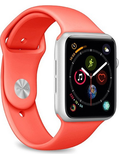 Puro 3pcs Set S/M/L Λουράκι Σιλικόνης Coral (Apple Watch 38 / 40 / 41mm)