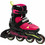 Rollerblade Microblade Inline Αυξομειούμενα Rollers Παιδικά Μαύρα Ροζ 43.072219