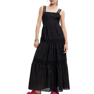 Desigual Karen Midi Καλοκαιρινό Καθημερινό Φόρεμα Μαύρο 23SWVW66-2000 Desigual Karen Midi Καλοκαιρινό Καθημερινό Φόρεμα Μαύρο 23SWVW66-2000