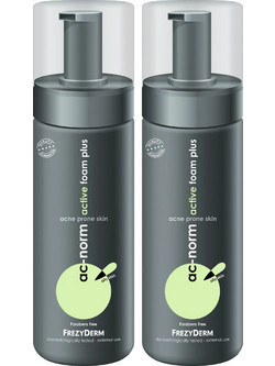 Frezyderm Ac-Norm Active Plus Αφρός Καθαρισμού Προσώπου για Ακμή 2x150ml