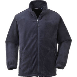 Portwest Super King Size Ανδρική Ζακέτα Fleece Navy Μπλε