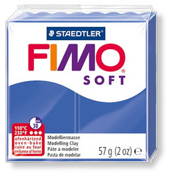 STAEDTLER ΠΗΛΟΣ 6x57gr FIMO SOFT BRILLIANT ΜΠΛΕ