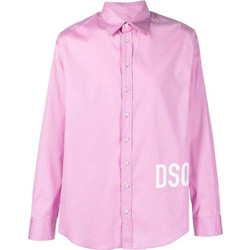 Dsquared2 Ανδρικό Πουκάμισο Μακρυμάνικο Ροζ S71DM0633S44131-242