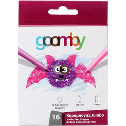 Goomby Jumbo Κηρομπογιές Σετ 16τμχ