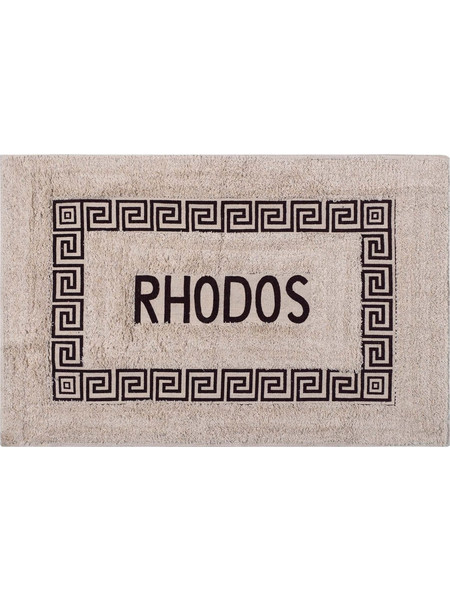Πατάκι μαίανδρος Ρόδος (50cm x 80cm) καφέ Silk Fashion
